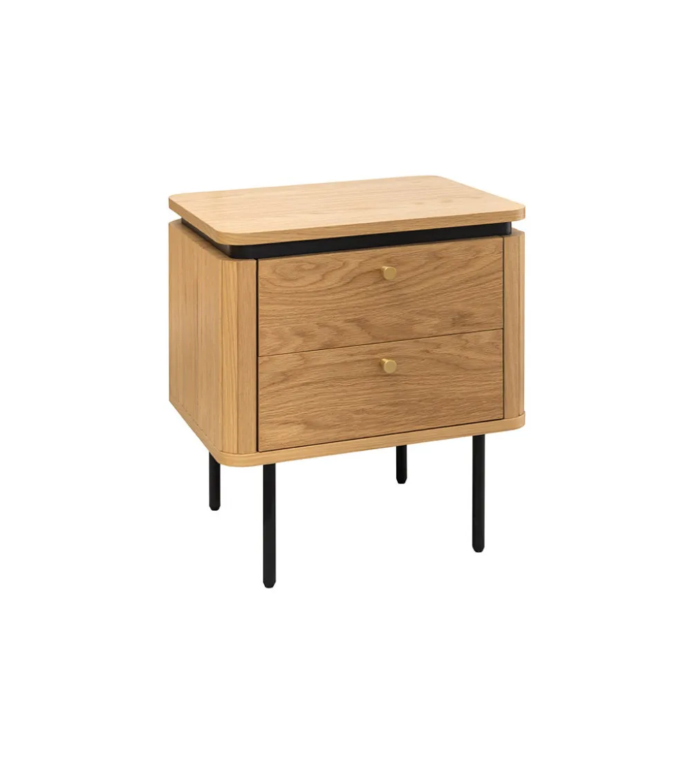 Stolik nocny ATELIER 55 cm kolor dębu