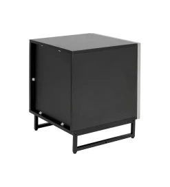 Stolik nocny CARINO 50 cm srebrna
