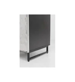 Stolik nocny CARINO 50 cm srebrna