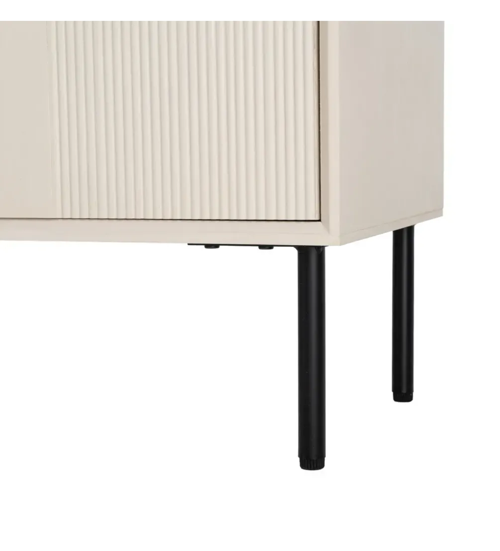 Stolik nocny ENTARADA 61 cm kremowy