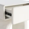 Stolik nocny LACADO 57 cm kremowy