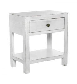 Stolik nocny NOCHENEZ 45 cm biała
