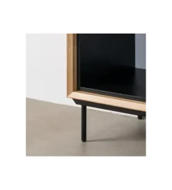Stolik nocny SINTRA 70 cm drewno kauczuk naturalna