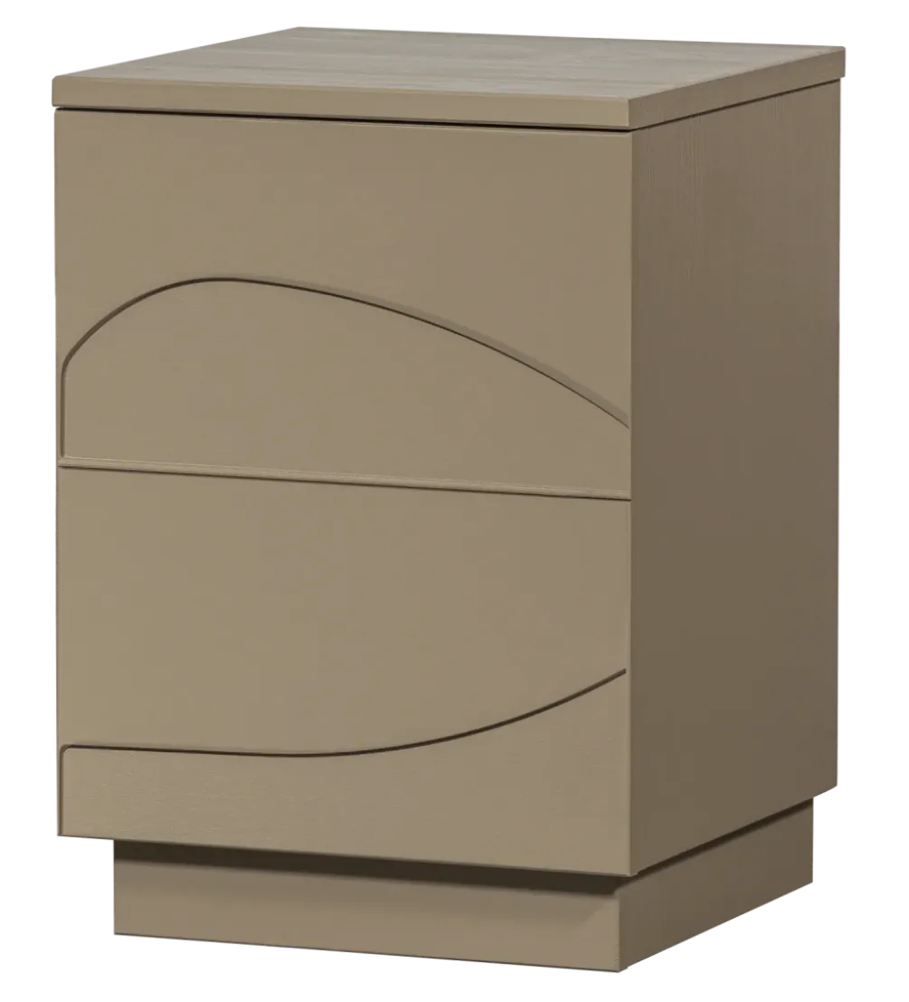 Stolik nocny TEO 50 cm drewno sosny mud