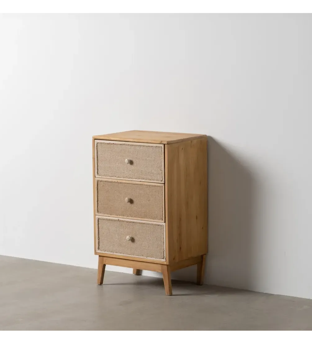Stolik nocny WARTUM 76 cm naturalny