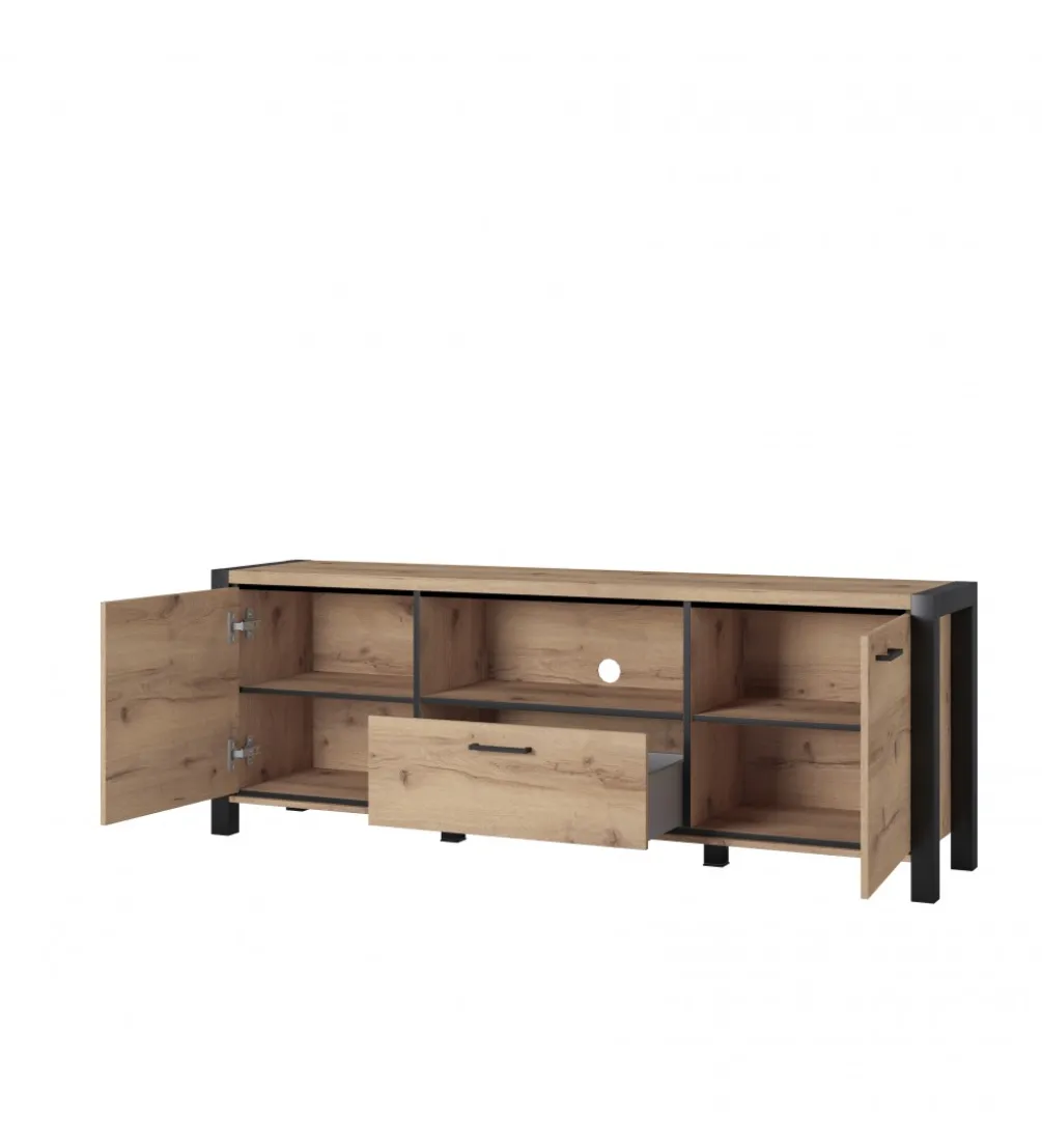 Stolik Pod TV AKTIV 180 cm w optyce dąb Taurus
