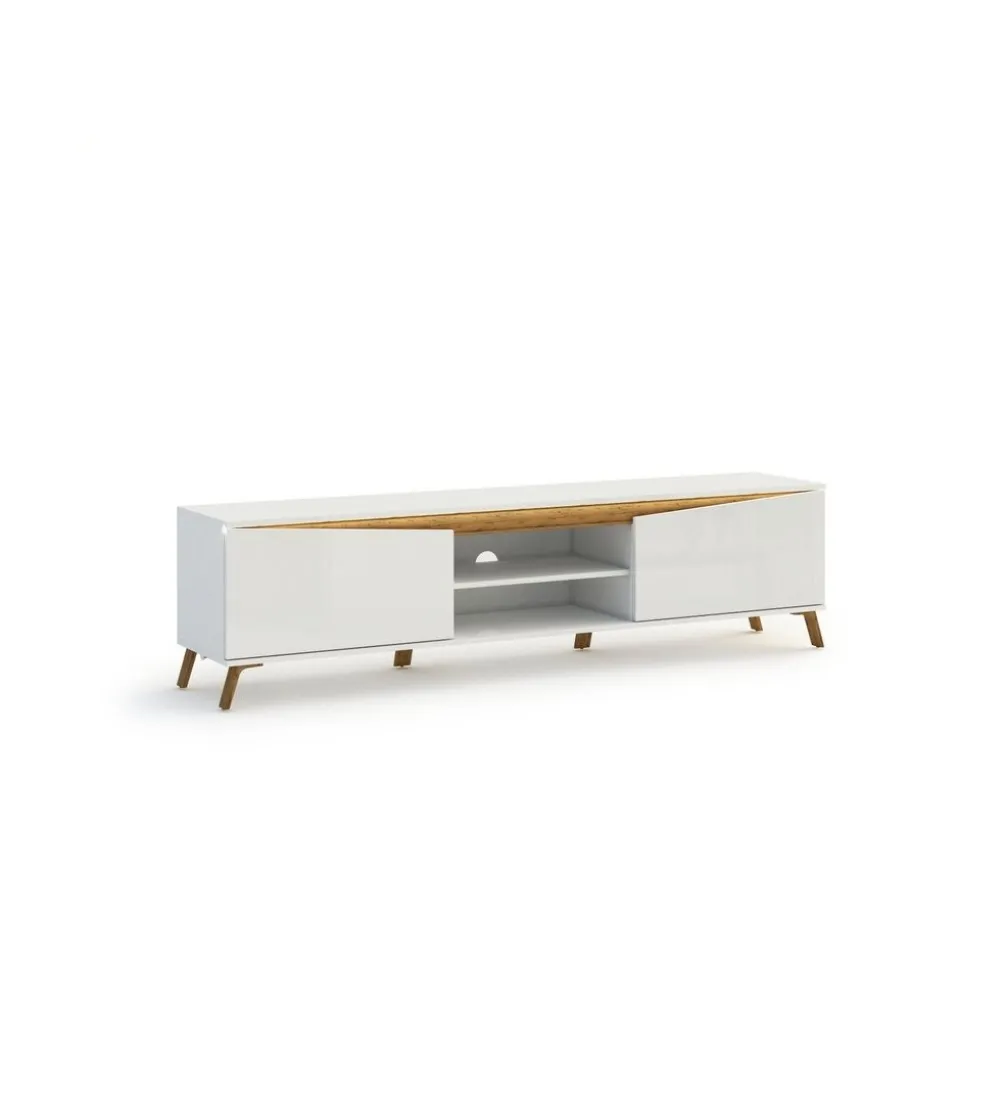 Stolik pod TV ALADYN 200 cm biały