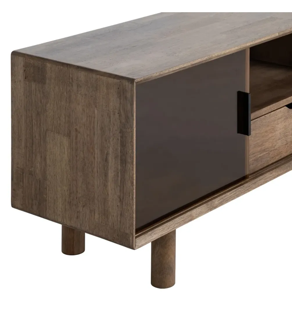 Stolik pod TV AMY 150 cm drewno kauczuk