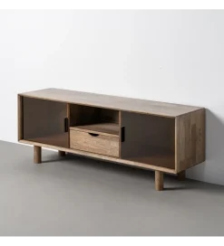 Stolik pod TV AMY 150 cm drewno kauczuk