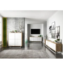Stolik pod Tv Apollo B 150 cm biały