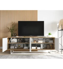 Stolik pod Tv Apollo B 150 cm biały