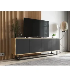 Stolik pod Tv Apollo B 150 cm czarny