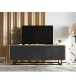 Stolik pod Tv Apollo B 150 cm czarny
