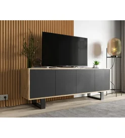 Stolik pod Tv Apollo B II 150 cm czarny