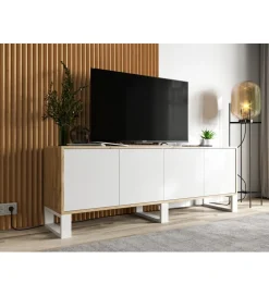 Stolik pod Tv Apollo B III 150 cm biały