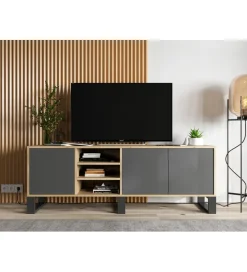 Stolik pod Tv Apollo III 150 cm antracytowy