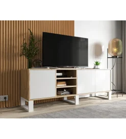 Stolik pod Tv Apollo III 150 cm biały