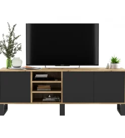 Stolik pod Tv Apollo III 150 cm czarny