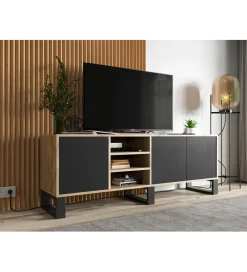 Stolik pod Tv Apollo III 150 cm czarny