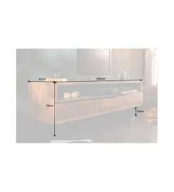 Stolik pod TV ARKTYKA Mammut 160 cm drewno akacja honey