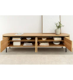 Stolik pod TV ATELIER 200 cm kolor naturalnego dębu