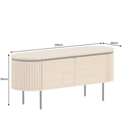 Stolik pod TV ATELIER 120 cm kolor naturalnego dębu