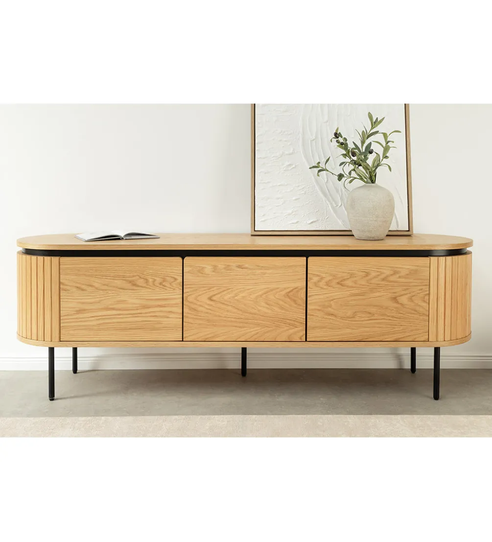 Stolik pod TV ATELIER 160 cm kolor naturalnego dębu