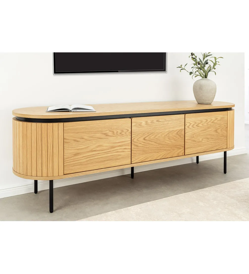 Stolik pod TV ATELIER 160 cm kolor naturalnego dębu