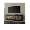 Stolik pod TV BASIC 210 cm czarna z dodatkiem koloru klon Pero