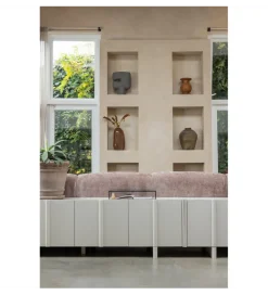 Stolik pod TV BASU 152 cm drewno sosny dust
