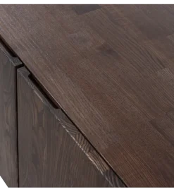 Stolik pod TV BONO 180 cm drewno jesion ciemny brązowy