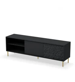 Stolik pod TV BULLET 180 cm czarny