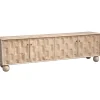 Stolik pod TV BUNOQ 170 cm drewno mango