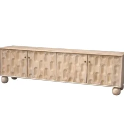 Stolik pod TV BUNOQ 170 cm drewno mango