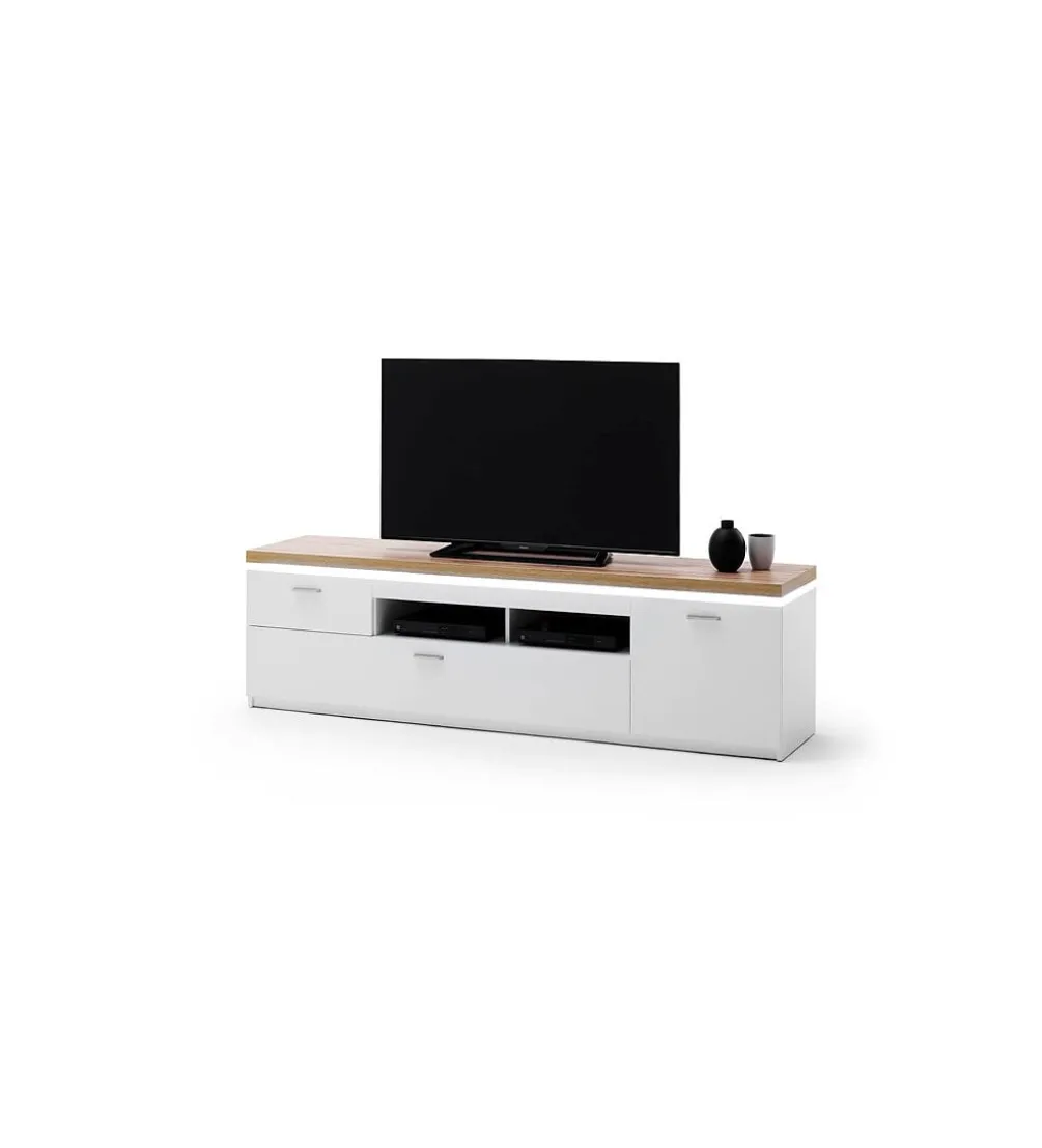 Stolik pod TV CALI 196 cm biały