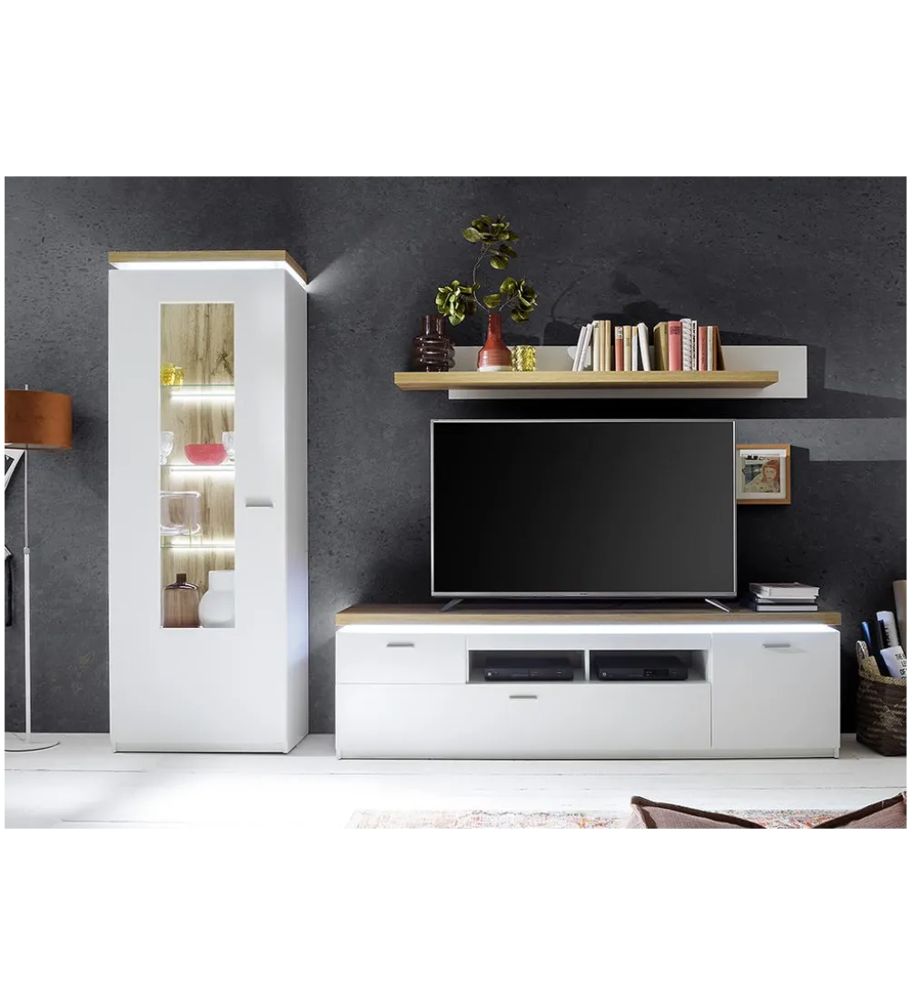 Stolik pod TV CALI 196 cm biały