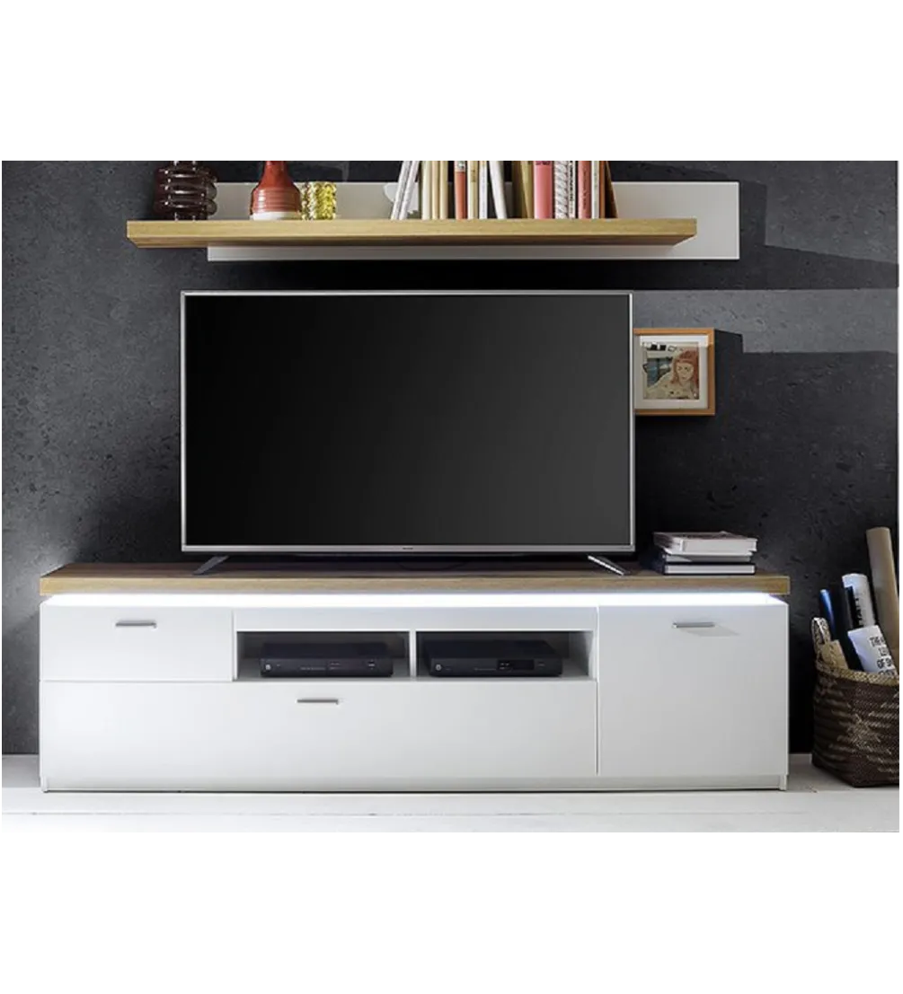 Stolik pod TV CALI 196 cm biały