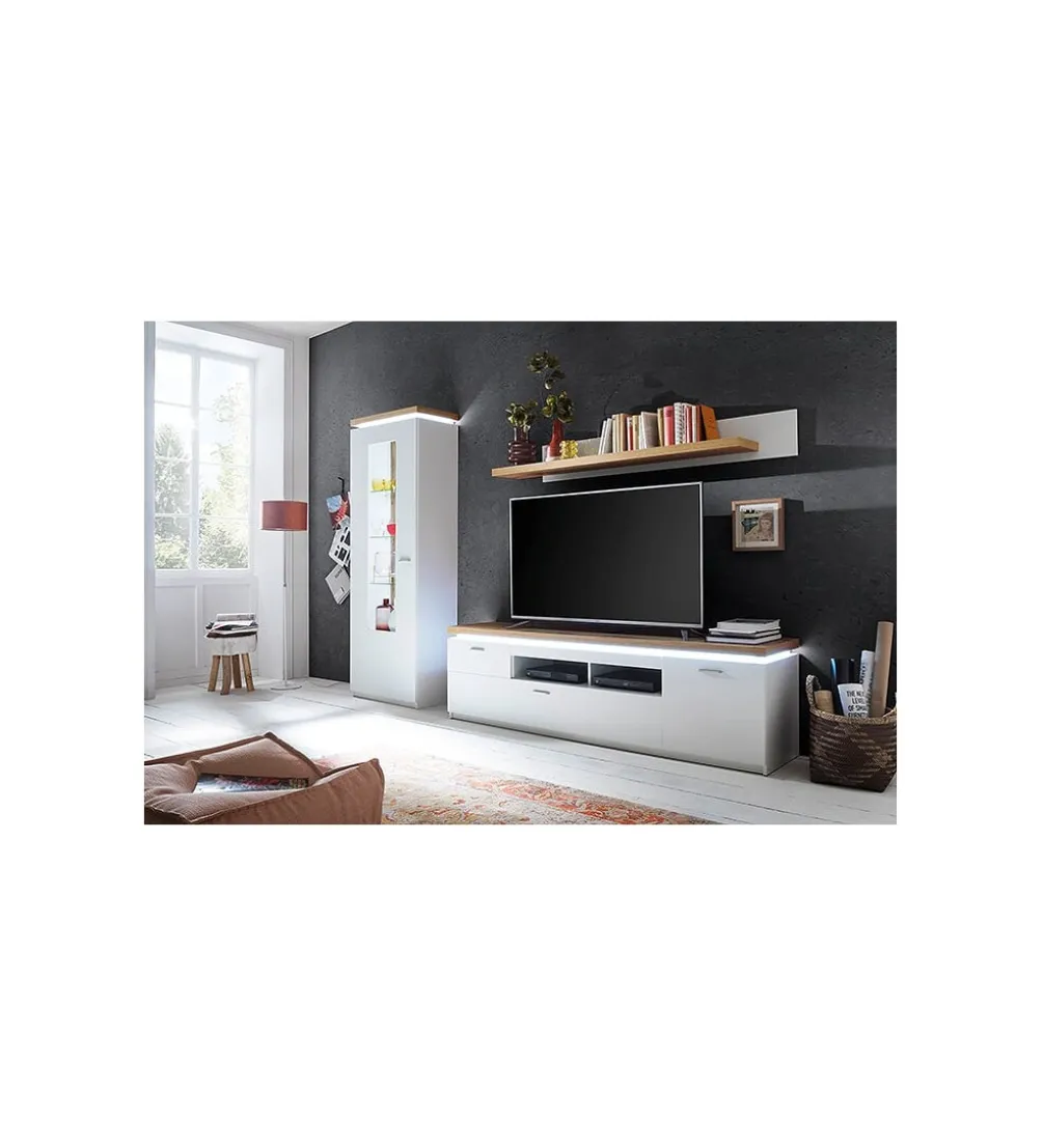 Stolik pod TV CALI 196 cm biały