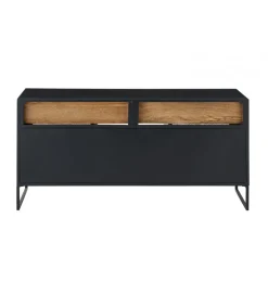 Stolik pod TV CANE PANE 122 cm czarno naturalna