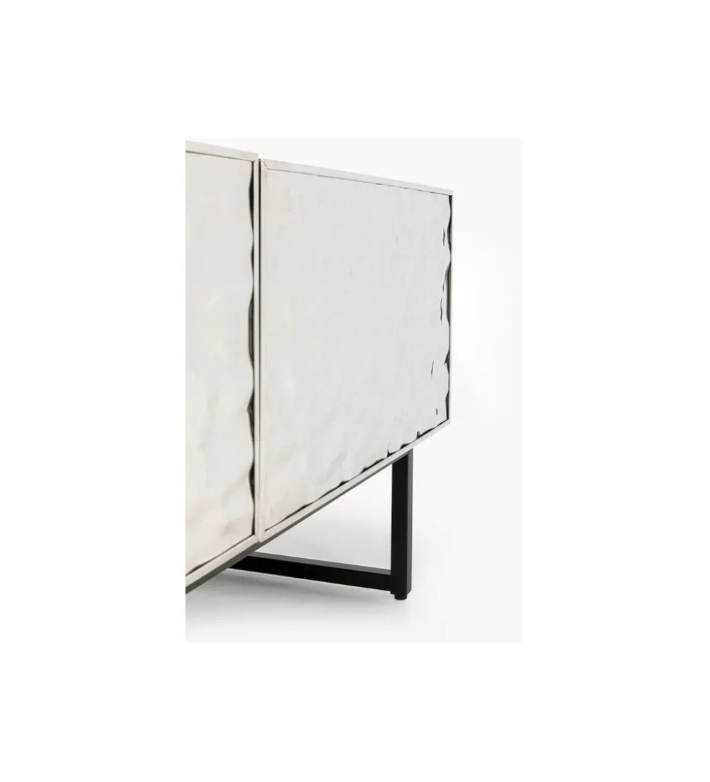 Stolik pod TV CARINO 150 cm srebrna