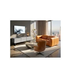 Stolik pod TV CARINO 150 cm srebrna
