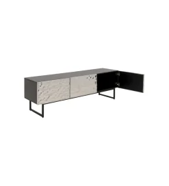 Stolik pod TV CARINO 150 cm srebrna