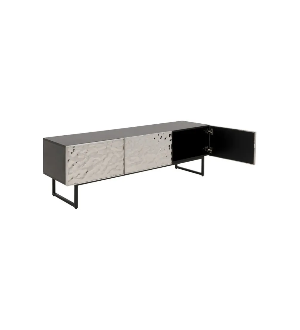Stolik pod TV CARINO 150 cm srebrna