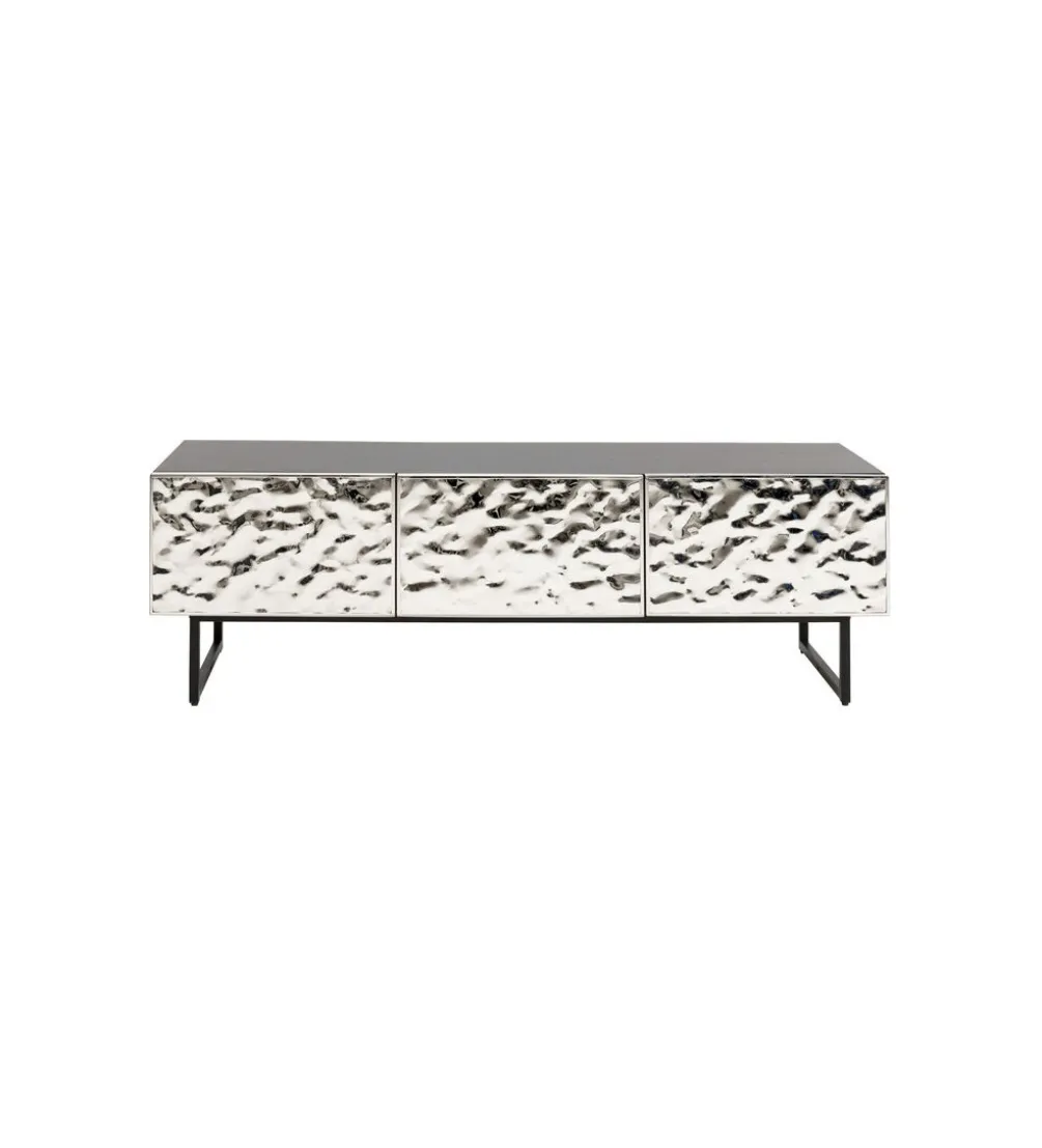 Stolik pod TV CARINO 150 cm srebrna