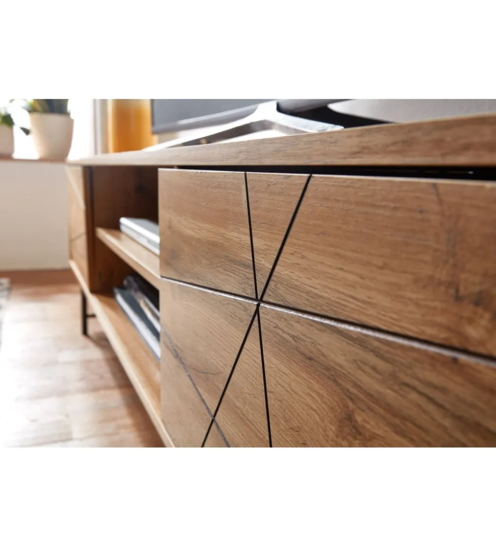 Stolik pod TV COMBRE 160 cm w kolorze dąb