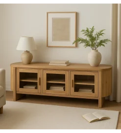 Stolik pod TV CREEL 180 cm drewno mango
