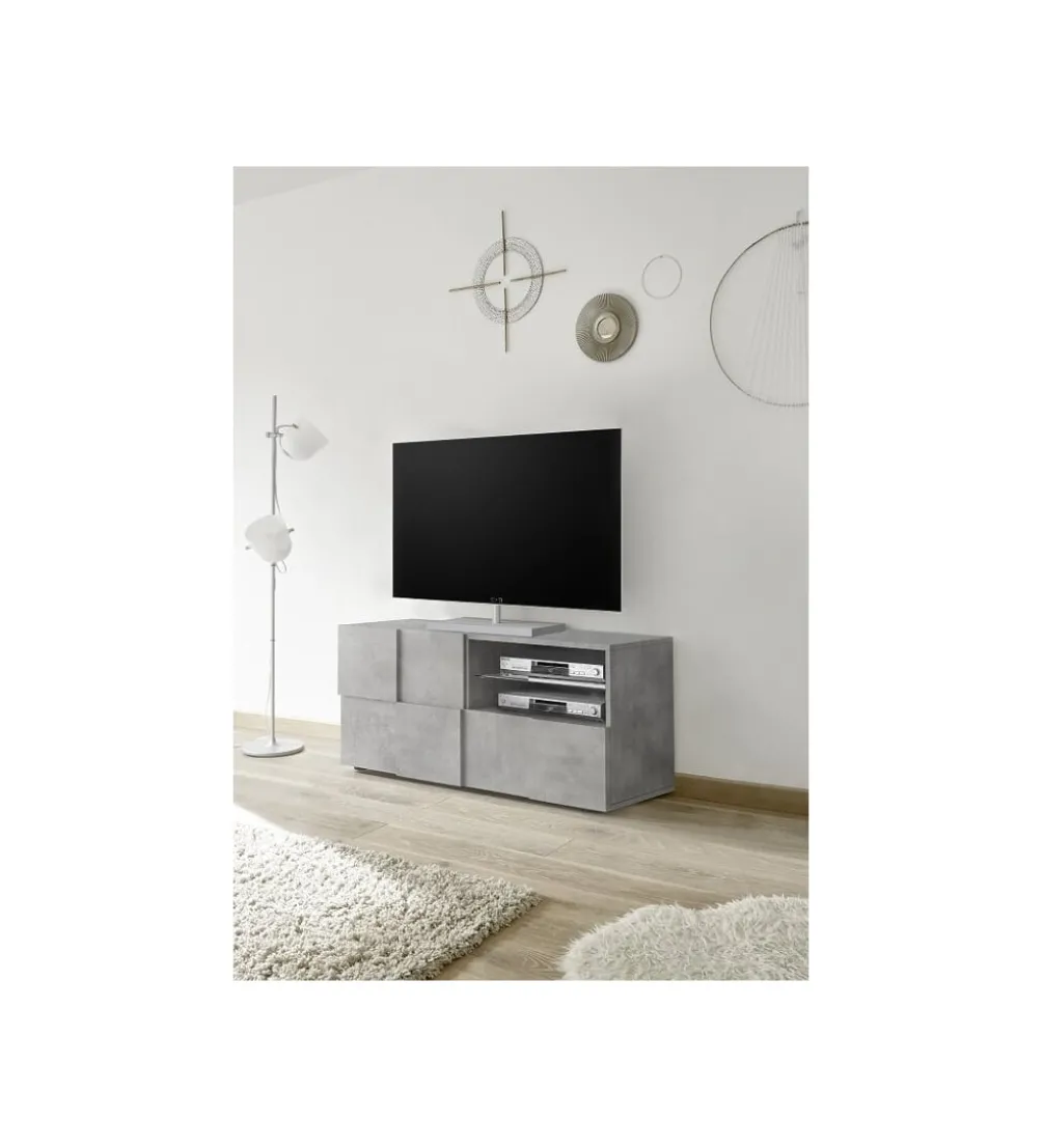 Stolik Pod TV DAMA 122 Cm w optyce betonu