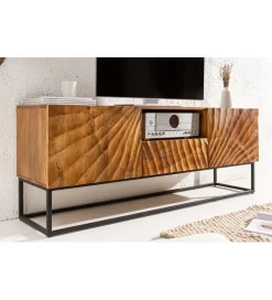 Stolik pod TV DAVIDE Scorpion 160 Cm drewno mango brąz