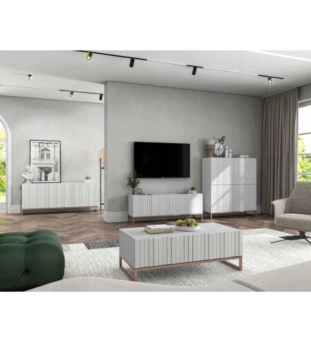 Stolik pod Tv ELPIS 150 cm biały
