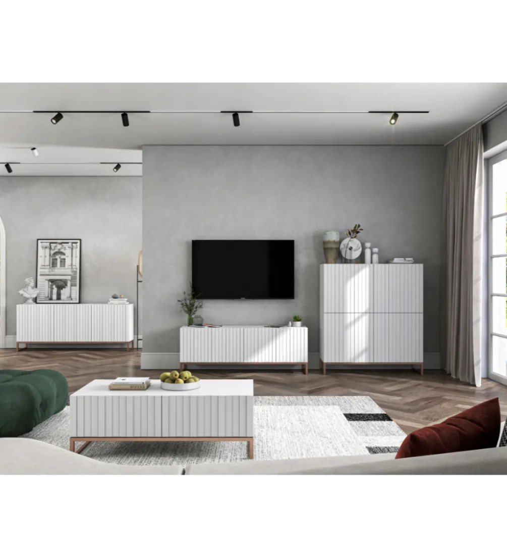 Stolik pod Tv ELPIS 150 cm biały